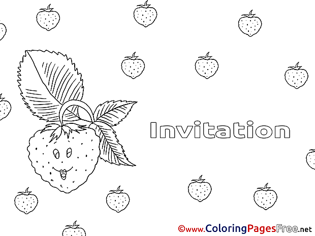 Raspberry Coloring Pages Birthday