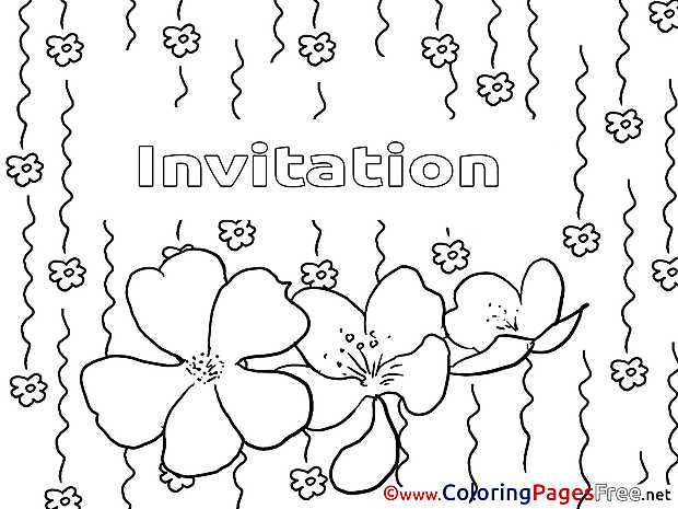 Summer for Kids Birthday Colouring Page