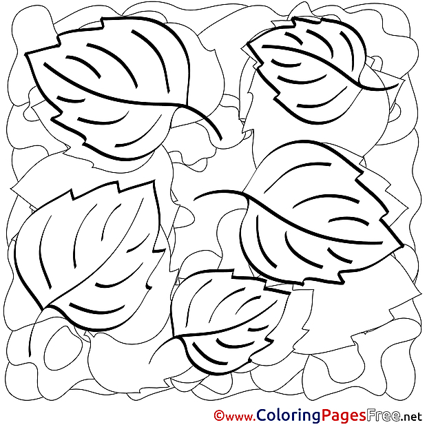 Autumn Colouring Sheet download free