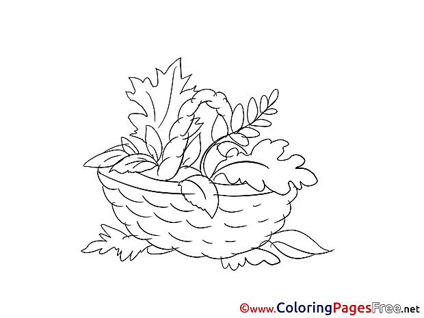 Basket Kids free Coloring Page