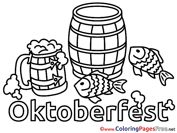 Feast Oktoberfest download Colouring Sheet free