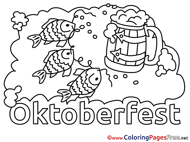 Feast Oktoberfest for Children free Coloring Pages
