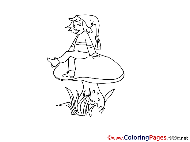 Gnome Coloring Sheets download free