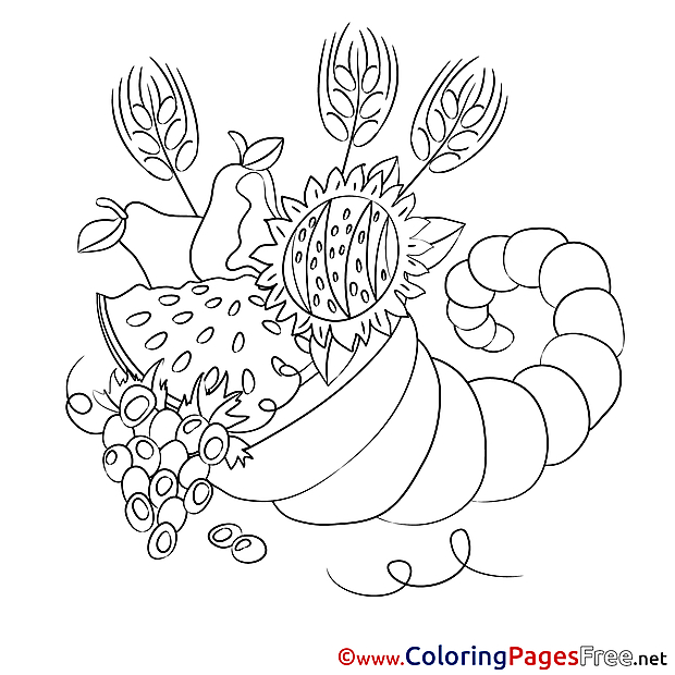 Harvest for Children free Coloring Pages