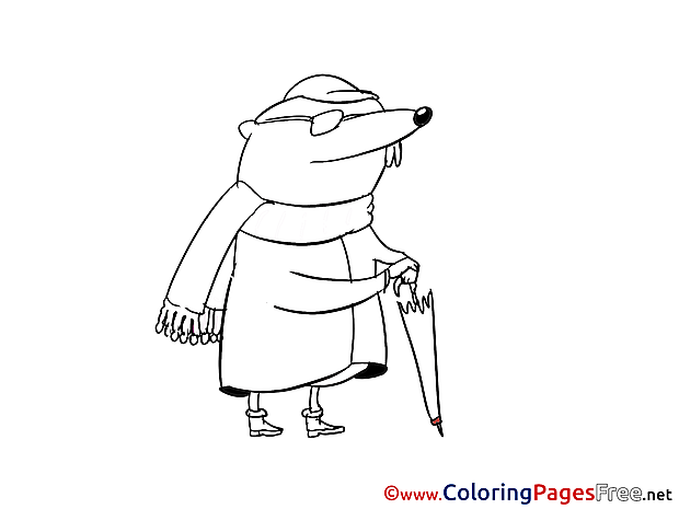 Mole Children Coloring Pages free