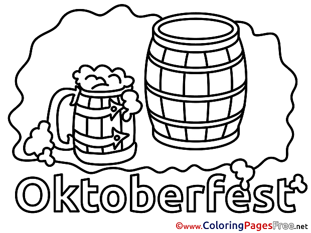 Mug Beer free printable Coloring Sheets