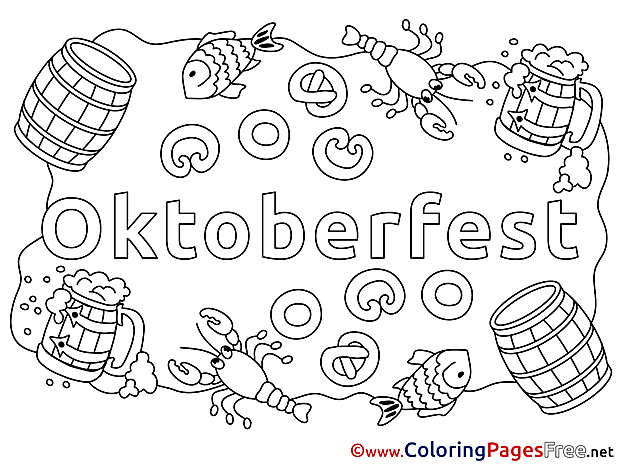 Oktoberfest for free Coloring Pages download