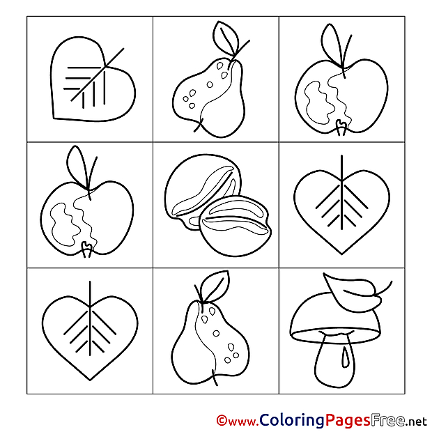 Pear Children download Colouring Page