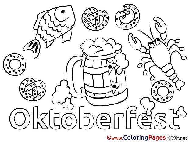 Pretzel Kids free Coloring Page