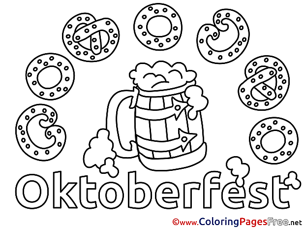 Pretzels for free Coloring Pages download