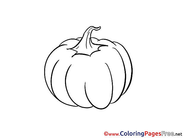 Pumpkin Children Coloring Pages free