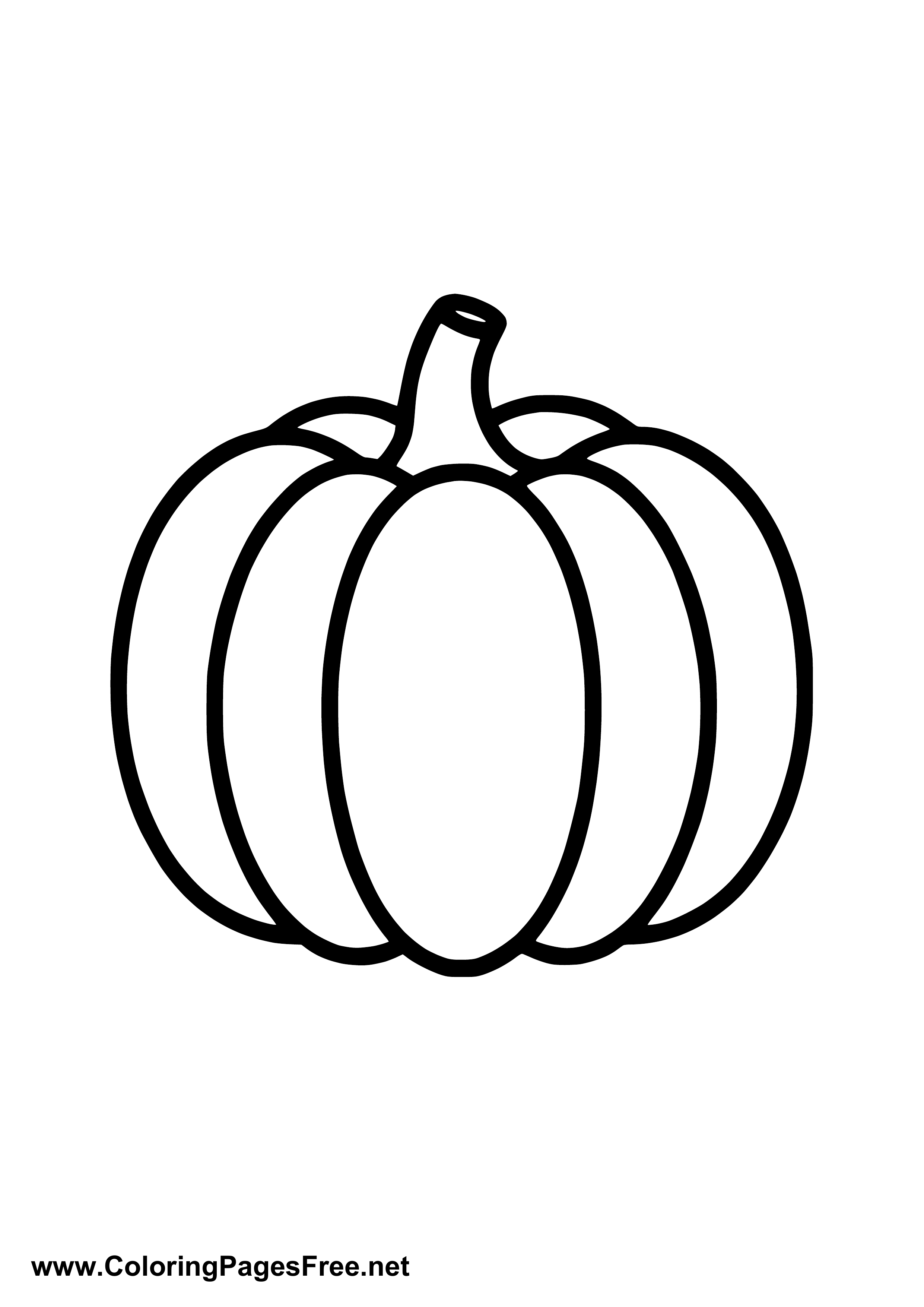 Pumpkin Coloring Page for Kids
