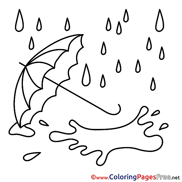 Rain printable Coloring Sheets download
