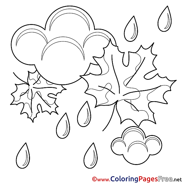 Shower Children Coloring Pages free