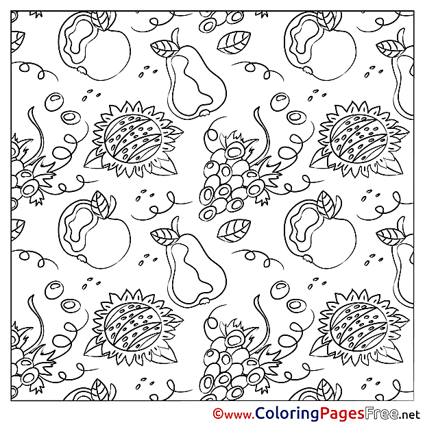 Sunflowers free Colouring Page download