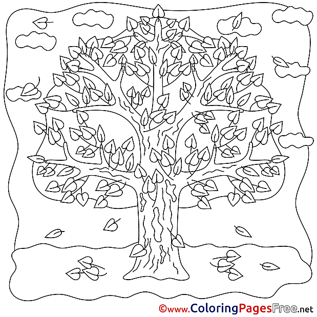 Tree Coloring Pages for free