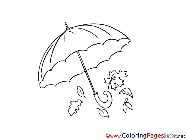 Umbrella for free Coloring Pages download