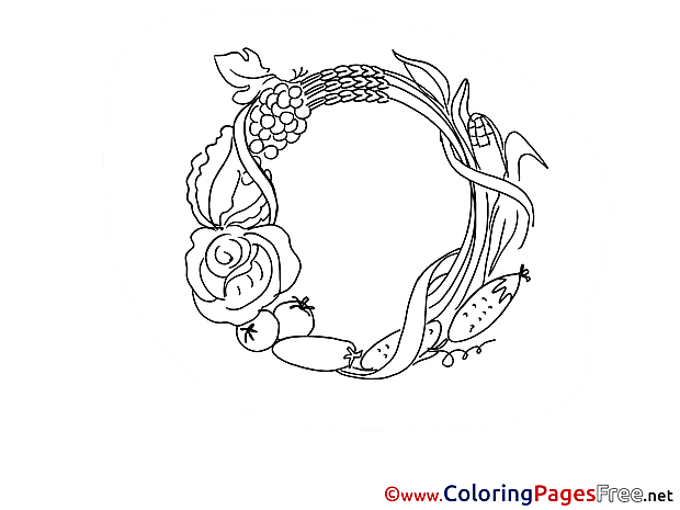 Vegetables free printable Coloring Sheets