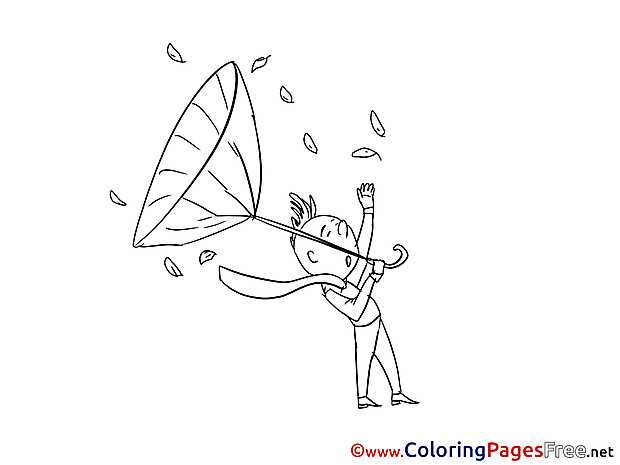 Wind Children download Colouring Page