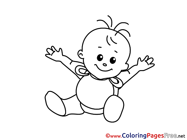 Baby download printable Coloring Pages