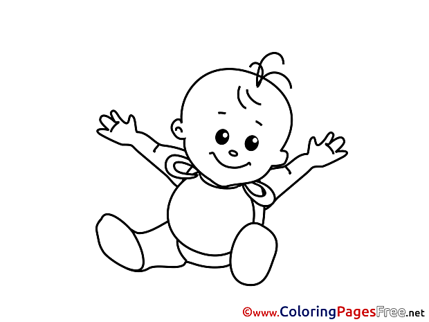 Baby free printable Coloring Sheets