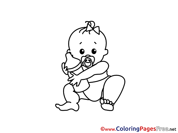 Bottle free Colouring Page download