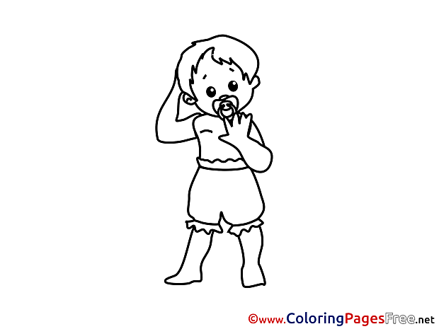 Boy Kids download Coloring Pages