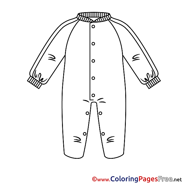Clothes free printable Coloring Sheets