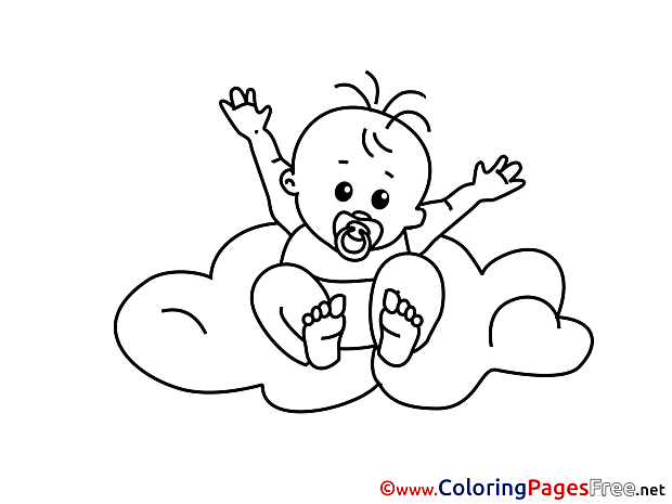 Cloud free printable Coloring Sheets