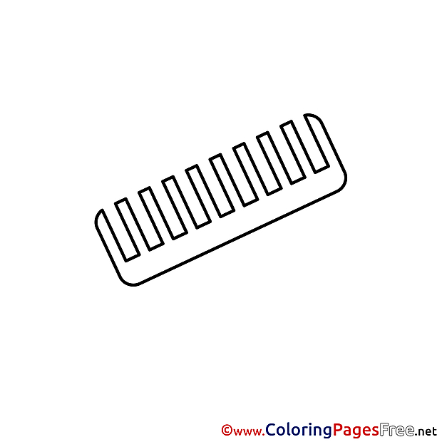 Comb Coloring Pages for free