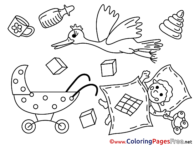 Cubes Baby for Children free Coloring Pages