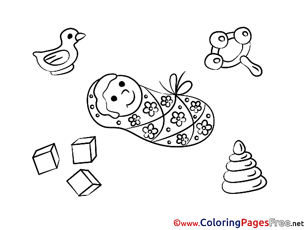 Duck free Colouring Page download
