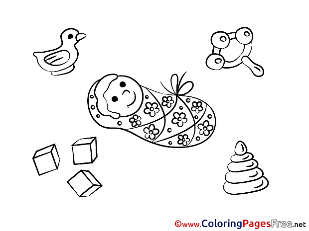 Duck free Colouring Page download