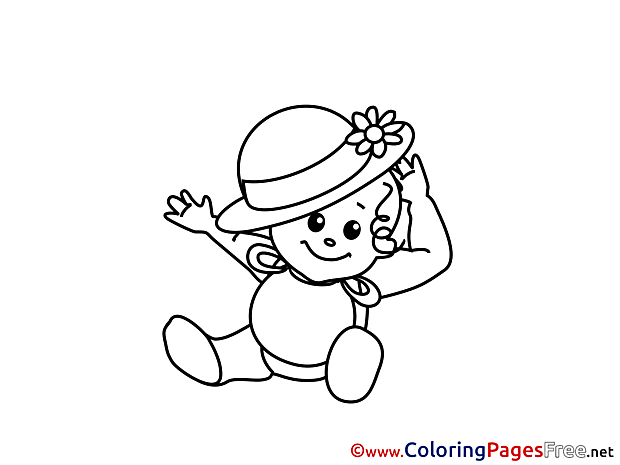Hat Colouring Sheet download free