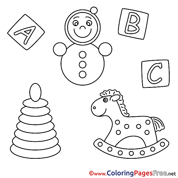 Horse Kids download Coloring Pages