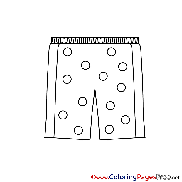 Pants for Children free Coloring Pages