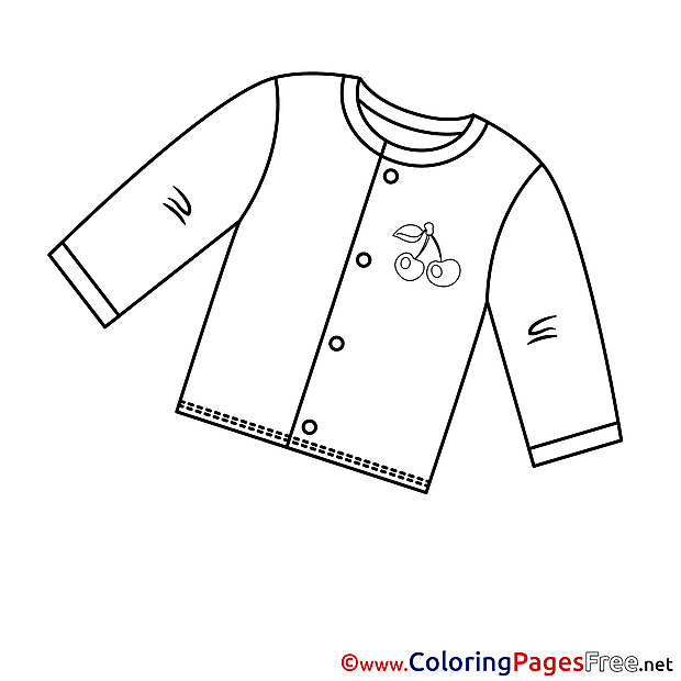 Shirt download Colouring Sheet free