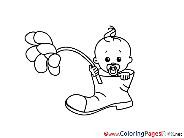 Shoe Coloring Pages for free