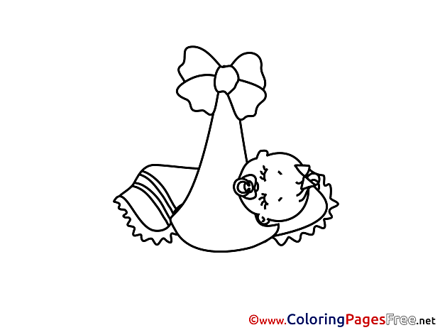 Sleep free Colouring Page download