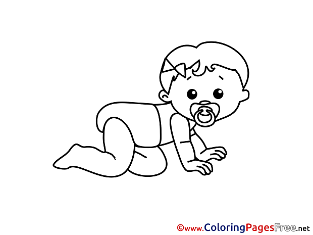 Soother Children Coloring Pages free