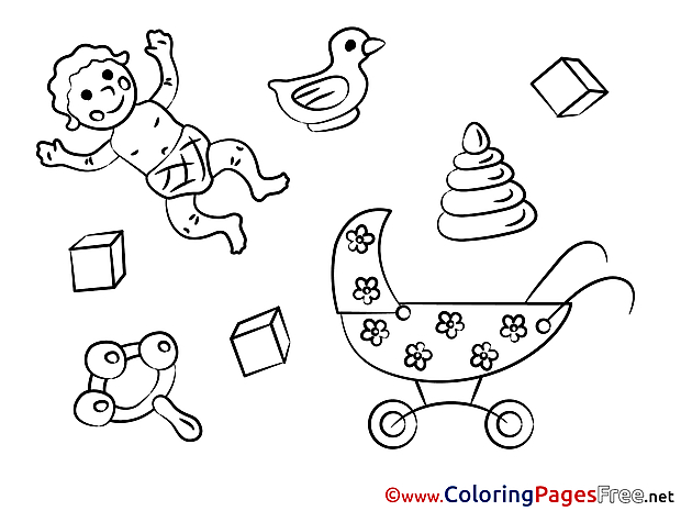 Toys Children Coloring Pages free