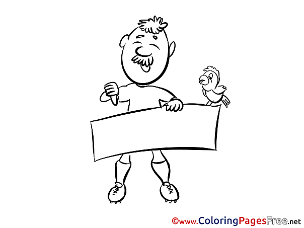 Man Kids Happy Birthday Coloring Pages