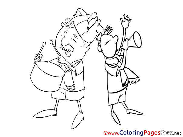 Musicians Happy Birthday Coloring Pages free