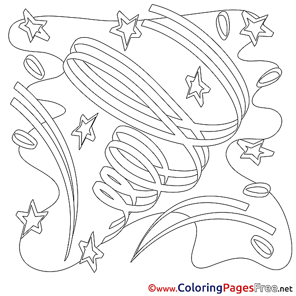 Stars Coloring Sheets Happy Birthday free