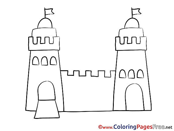 Tower Colouring Sheet download free