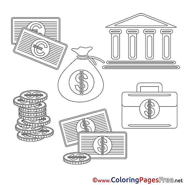 Business Coloring Pages free