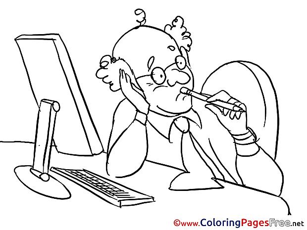 Chief Children Business Colouring Page