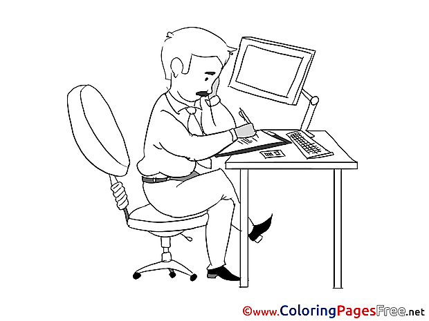 Chief free Colouring Page Business