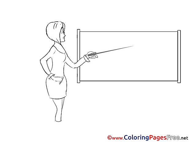 Conference Business Colouring Sheet free