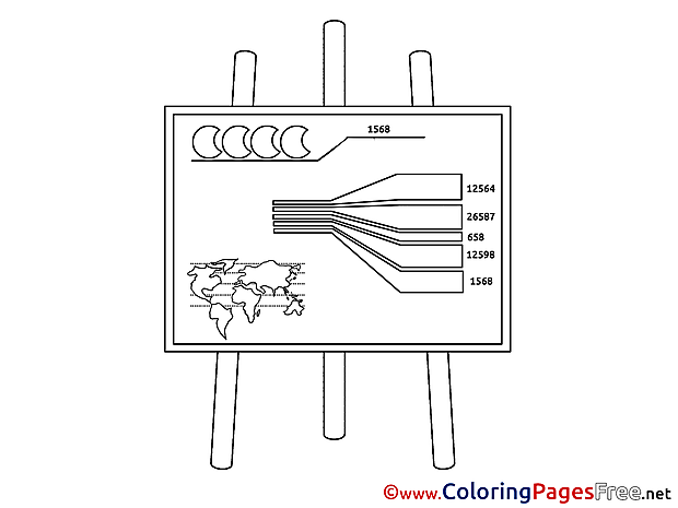 Diagram Business Coloring Pages free